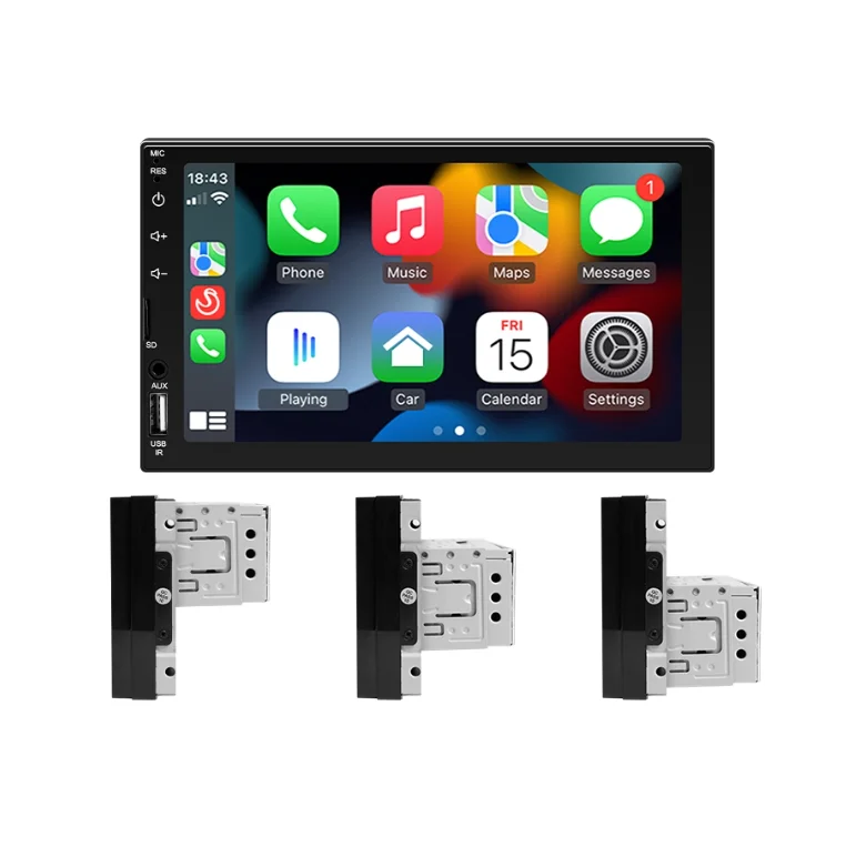 Carplay Multimedia Central Todos Os Tipos De 1 Din 7 Polegadas MP5 Bluetooth USB/AUX/TF Mirrorlink Com Tela Sensivel Ao Toque