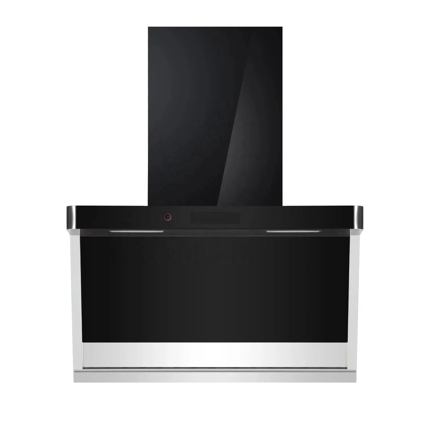 New design super suction tilted wall mounted extractor hoods 100 cfm kitchen hood faber cooker rohs kitchen range hoods