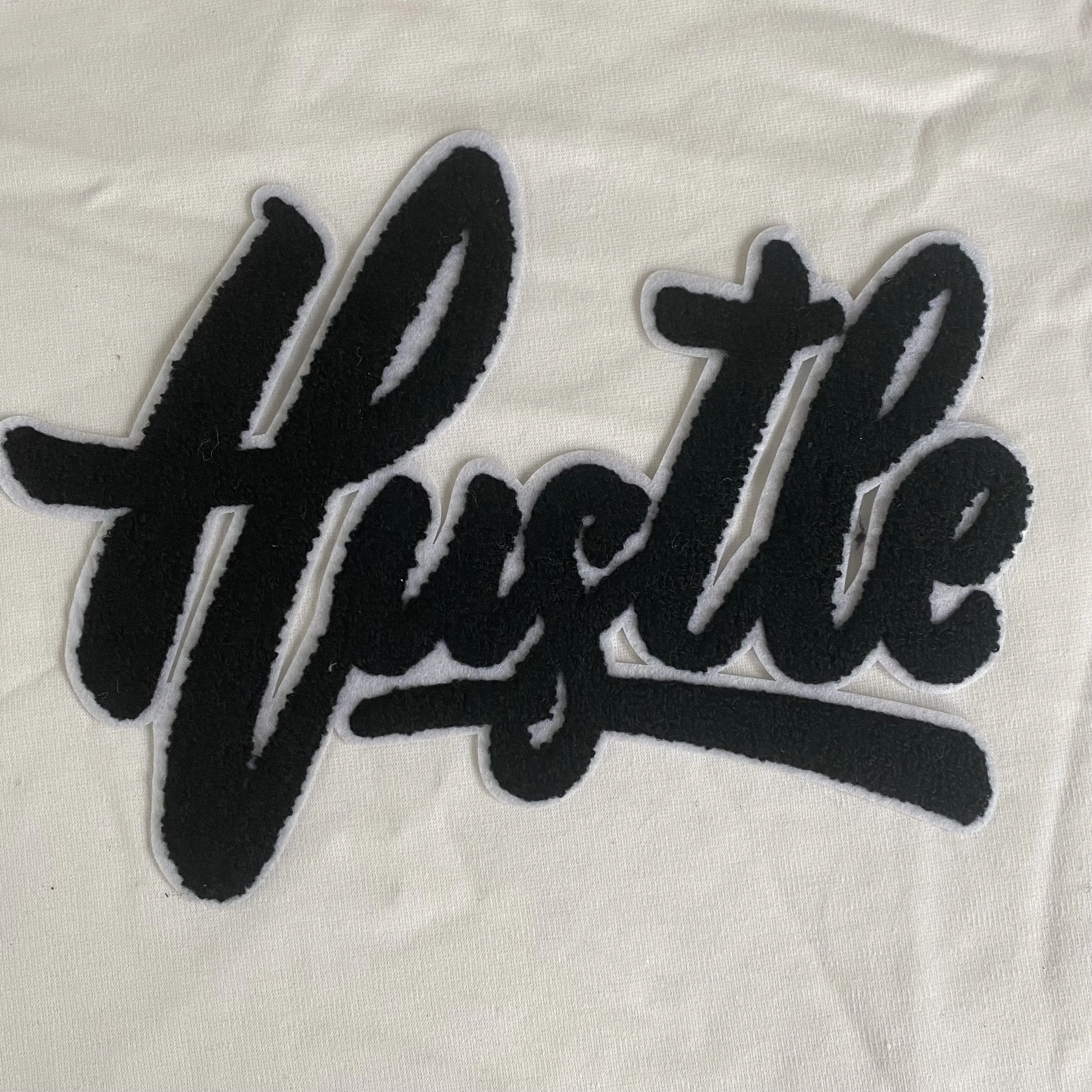 Designer Custom Heat Transfer Chenille Embroidery Patch Woven Letter Logo Patch Iron On Chenille Patches