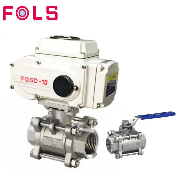12V 24V Dc 24V Ac Ball Valve Electrical Dc 6V 1.0-1.6Mpa 3 Inch Electric Ball Valve With Electric Actuator