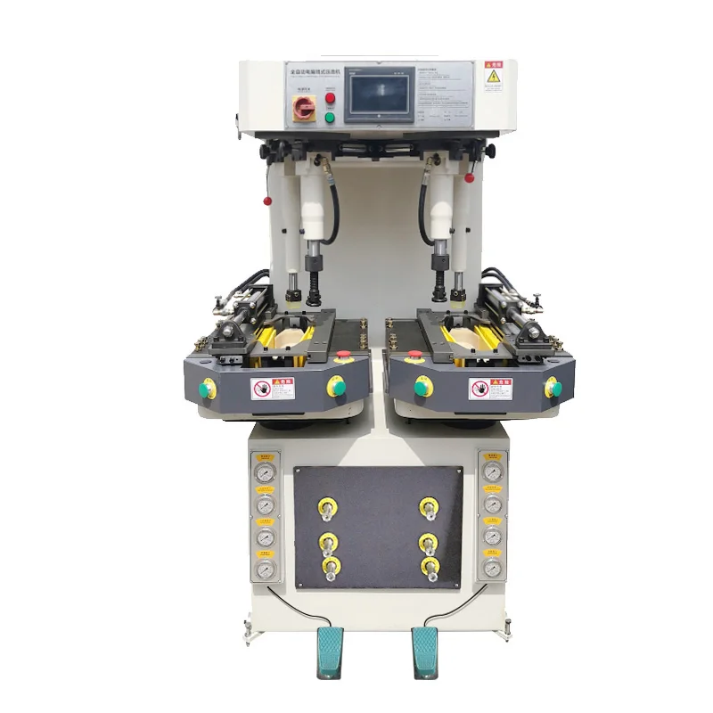 JY-989EX high-speed oil pressure automatic shoe sticking machine is suitable for all kinds of men and women shoe soles