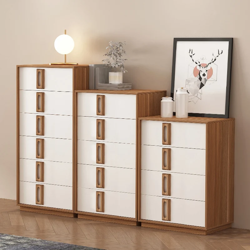 Bedroom Furniture Set, Fashion Designs Wood Bed Wardrobe Nightstand for Modern Home