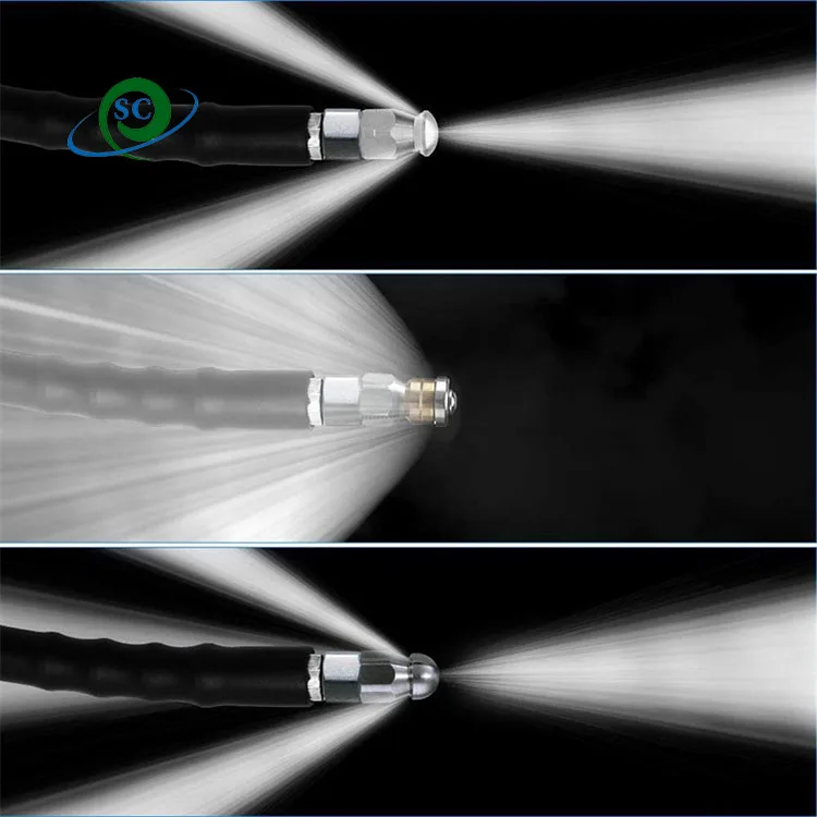 5800psi High Pressure 50-100FT Hose for Steel and Plastic Drain Cleaning Sewer Hose Jet Hose Washer Sewer Drain Jetter Kit