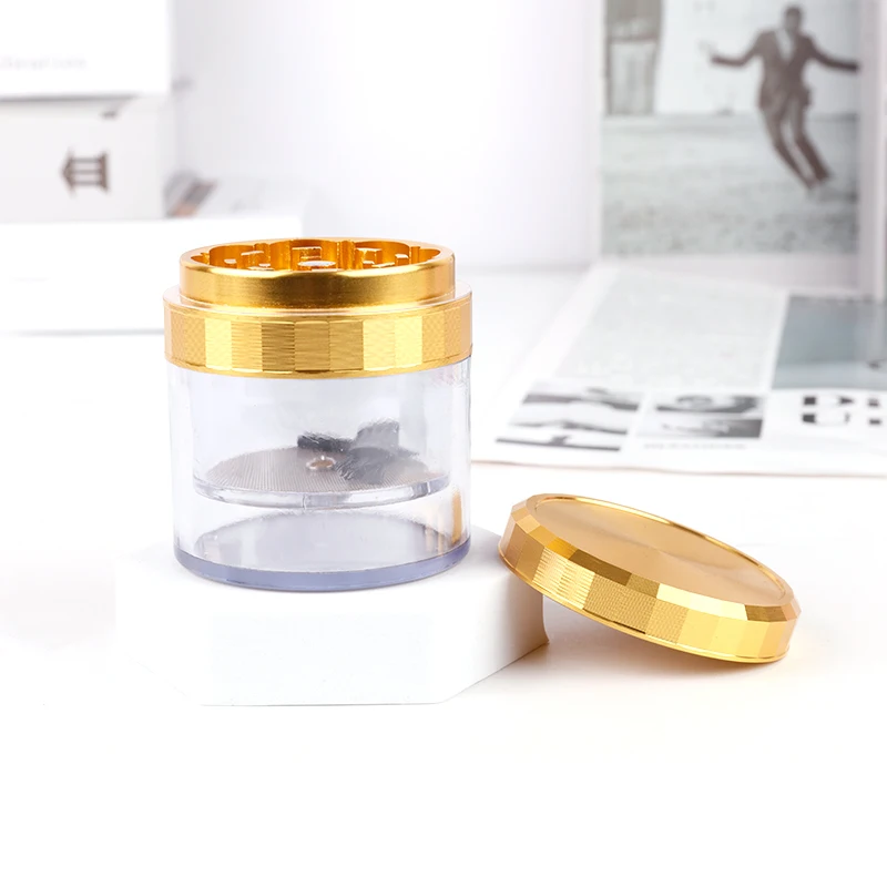 Stronger Grip 4 Parts Spice Grinder Aesthetic Aluminium Alloy Shredder Herb Grinder