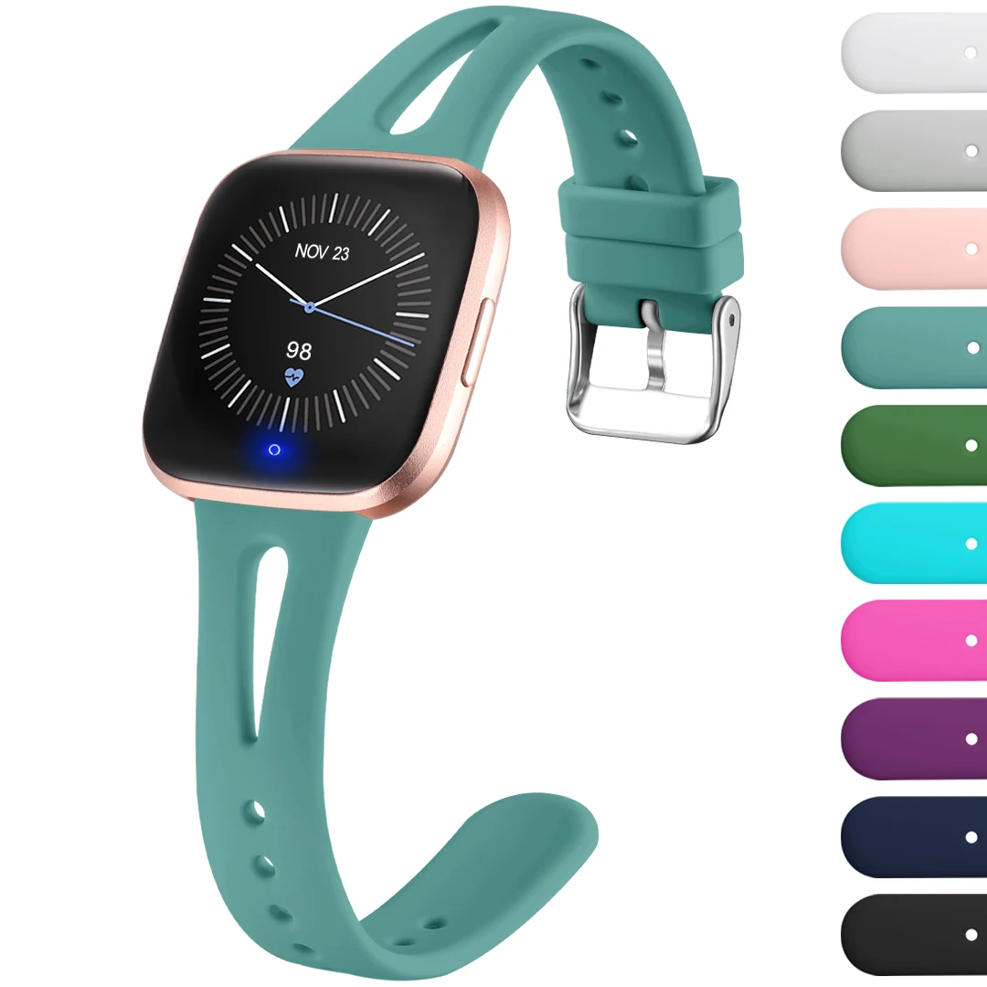 Fit bit Versa 2 Strap Bracelet Women Office Watchband , Women Lady Pure Color Wristband , correa de reloj fitbit