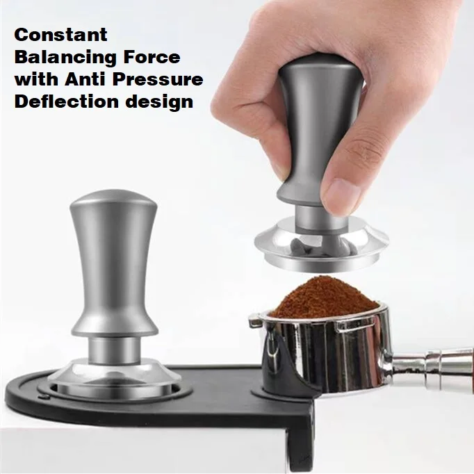 Hotsell 30lbs of pressure powder coffee distributor tamper auto coffee tamper 49