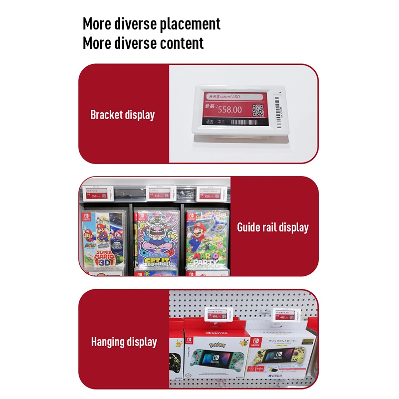 Factory Wholesale Digital Price Tag Esl System E-Ink Tag Electronic Shelf Labels For Supermarket