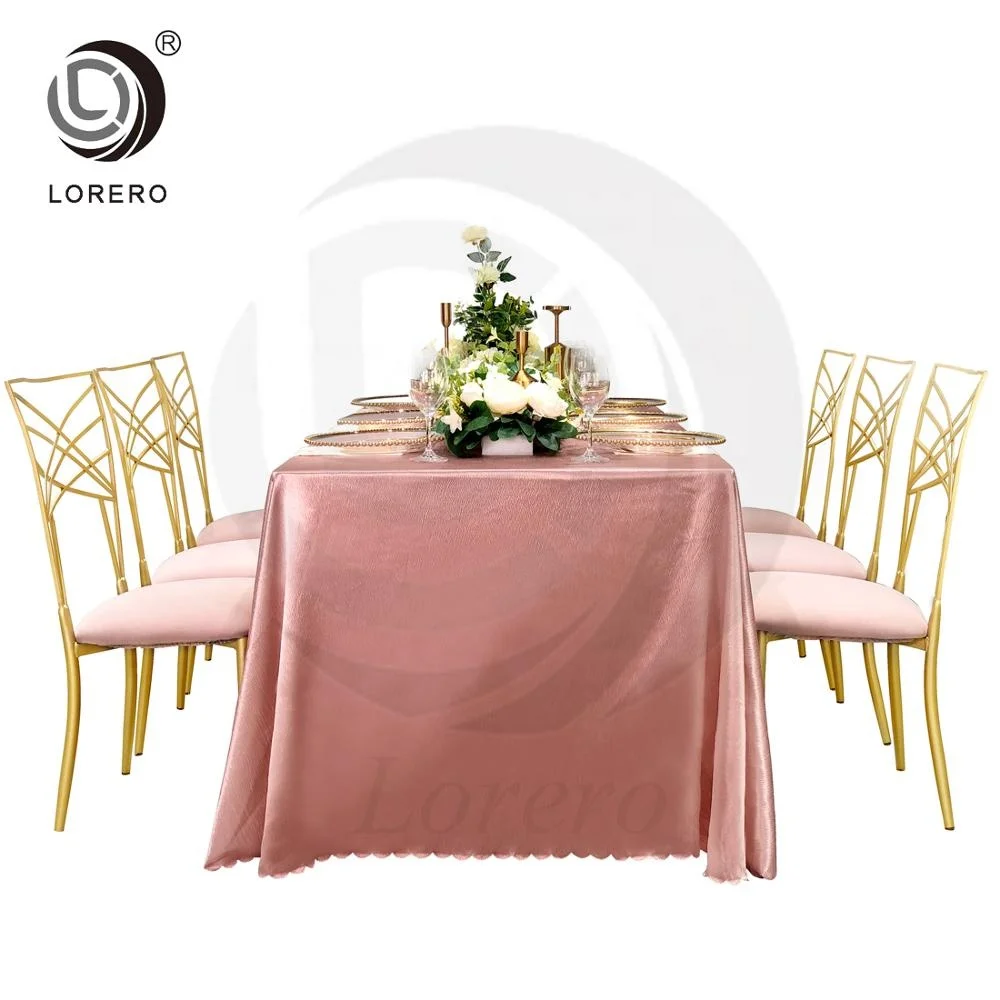 luxury wedding  Iron Metal Cross Back chiavari chair  Gold Chameleon Wedding Chair