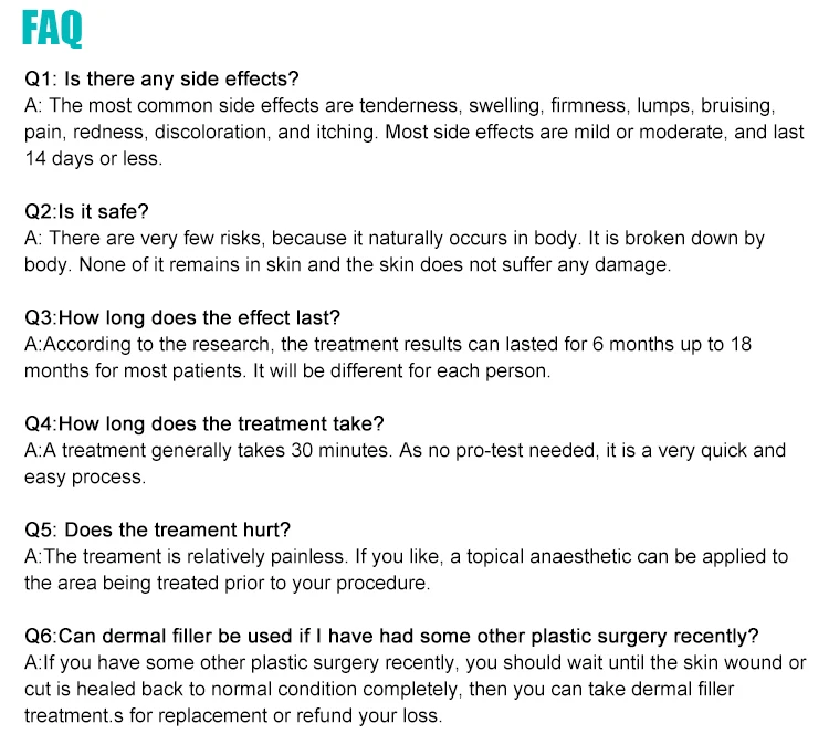 
Low price hyaloronic acid dermal filler 20ml inyecciones para levantar gluteos 