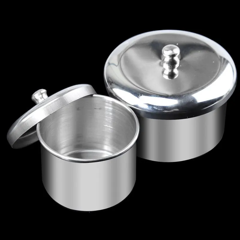 Newest Mini Nail Art Stainless Steel Sterilizer Tray 3pcs/set Metal Dappen Dish Powder Holder Container
