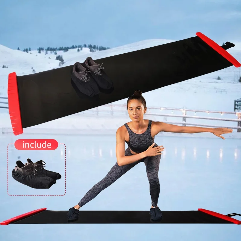 Indoor Fitness  noiseless Ski training board Balance Transfer System Portable Training Slide Board