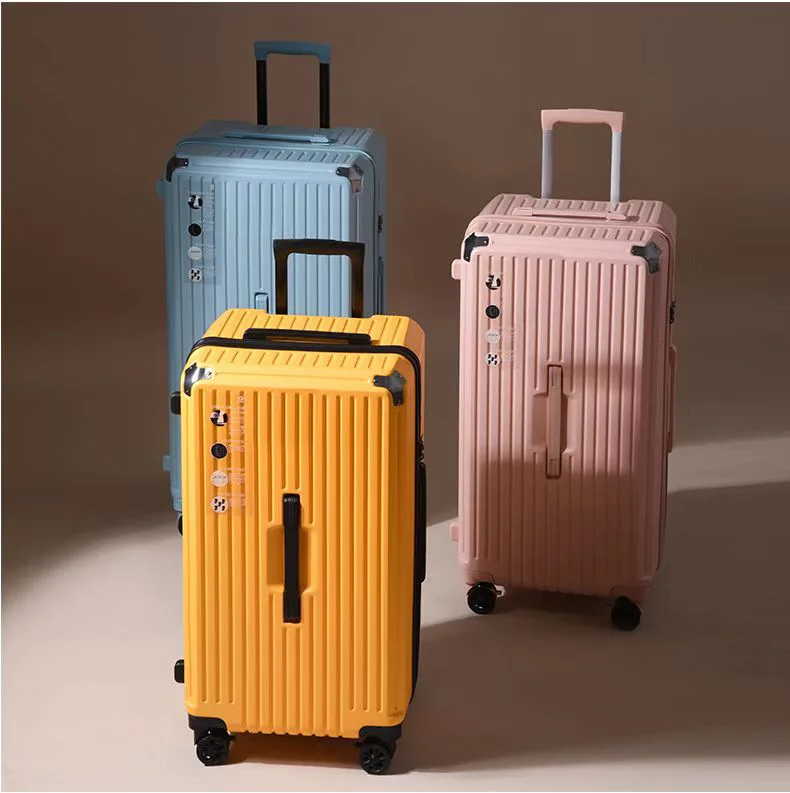 2024 High-Qulity Women Luggage PC Suitcase Travel Trolley Case Mute Spinner Wheels Rolling Baggage TSA Lock Carry Luggage