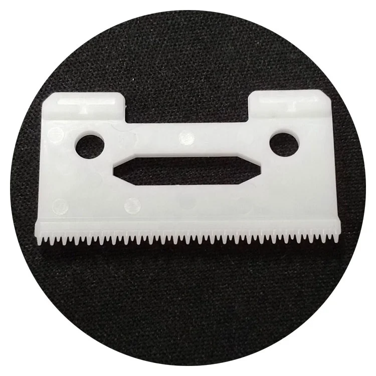High Quality New Design Two Double Crunch Teeth White Ceramic Blade Trimmer Blade For Magic