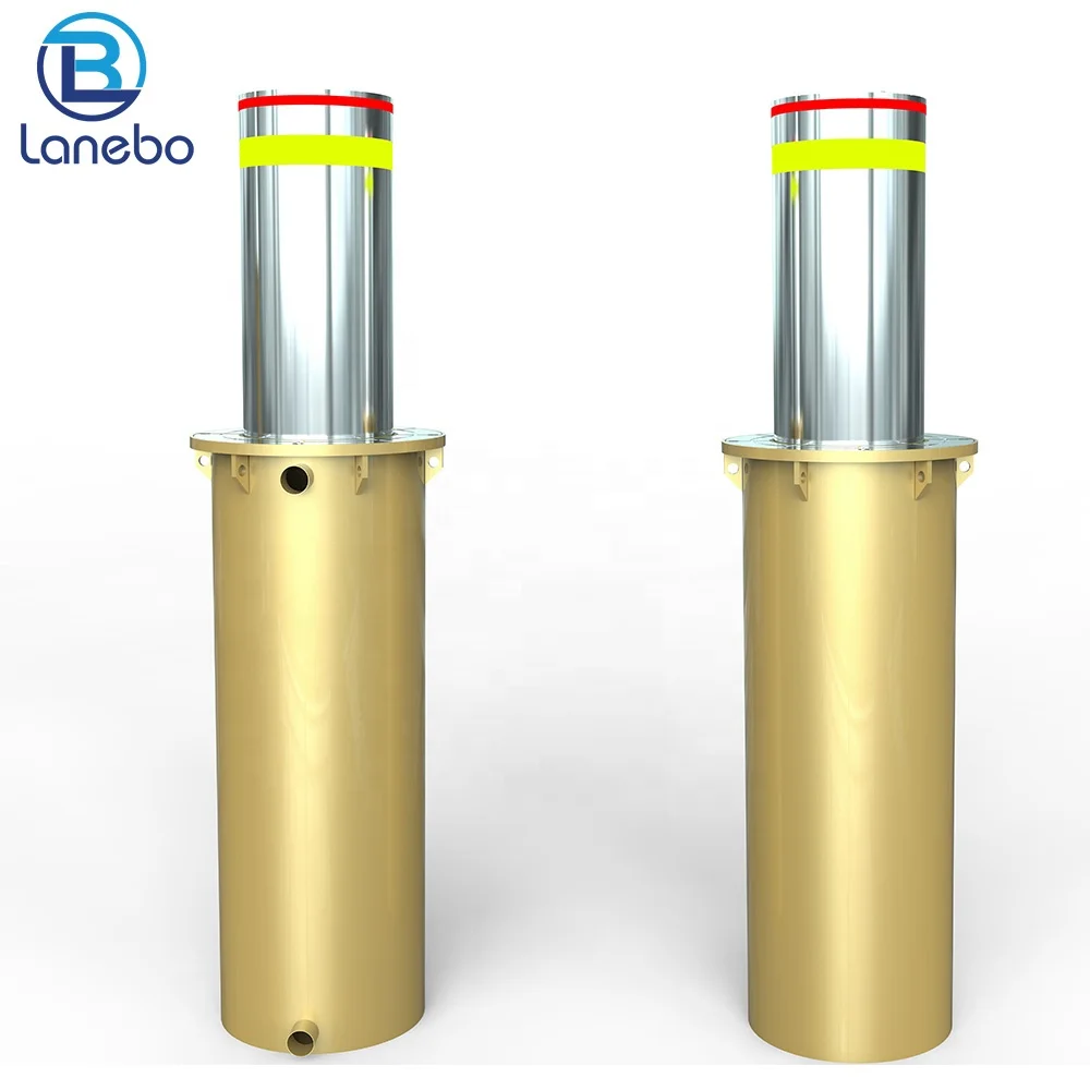 Lanebo Stable High quality automatic hydraulic rising bollard retractable electric bollard barrier Parking Bollard