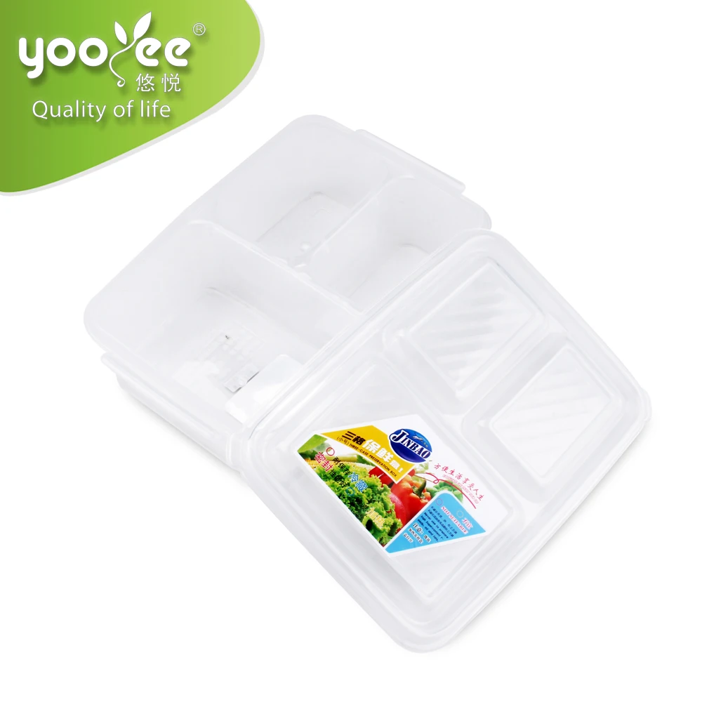 BPA Free Food Grade 3 Compartment Food Containers with Lid