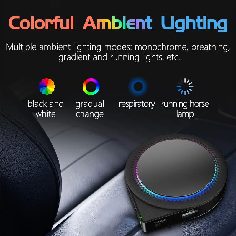 RGB Carplay Ai Box 6125 Smart T Carplay-ai-box Lite 4 64 Android 13 Wifi Пульт дистанционного управления проводной беспроводной Auto Aibox