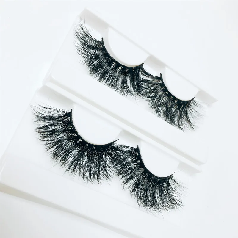 
Real 3D 27mm Faux Mink Eyelashes Private Label Custom Mink Eyelash Extensions Vendor 
