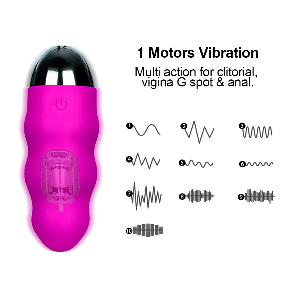 Hot sell 10 Frequency wireless charging remote eggs vibrator jump eggs sex toy for women