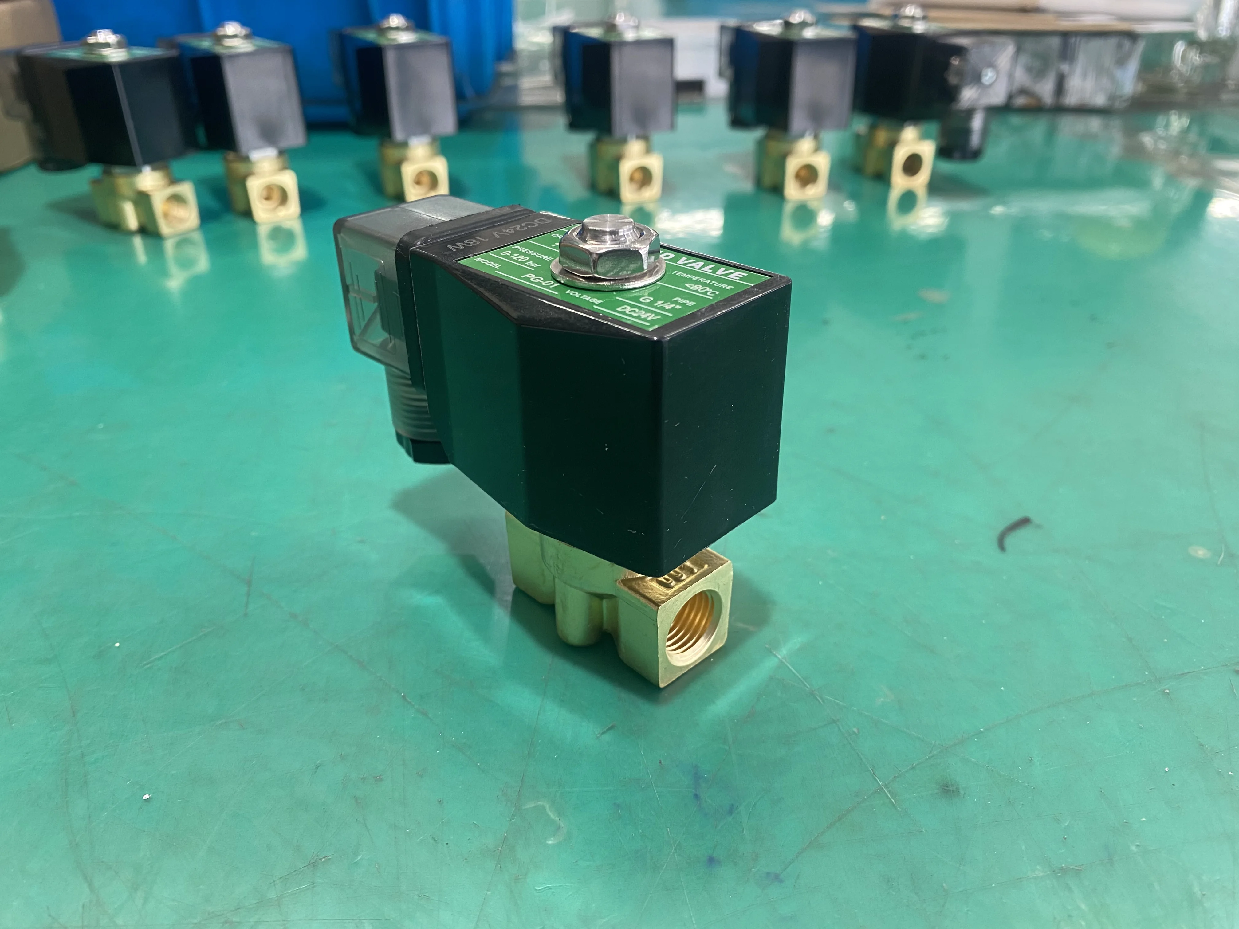 Custom 35bar 50bar 90bar 100bar 120bar 200bar brass stainless 2/2 way compressor solenoid valve high pressure electric valve