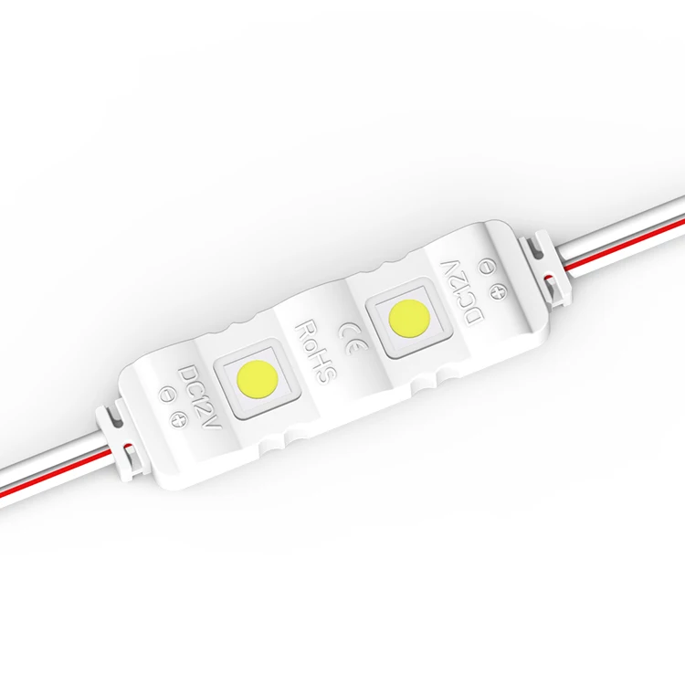 New DC12v RoHS Tekhol Led Module Smd Epistar 5050 Led Chip Led Backlight IP65 Waterproof PVC 120 Degree 2 Chips Mini Led Module