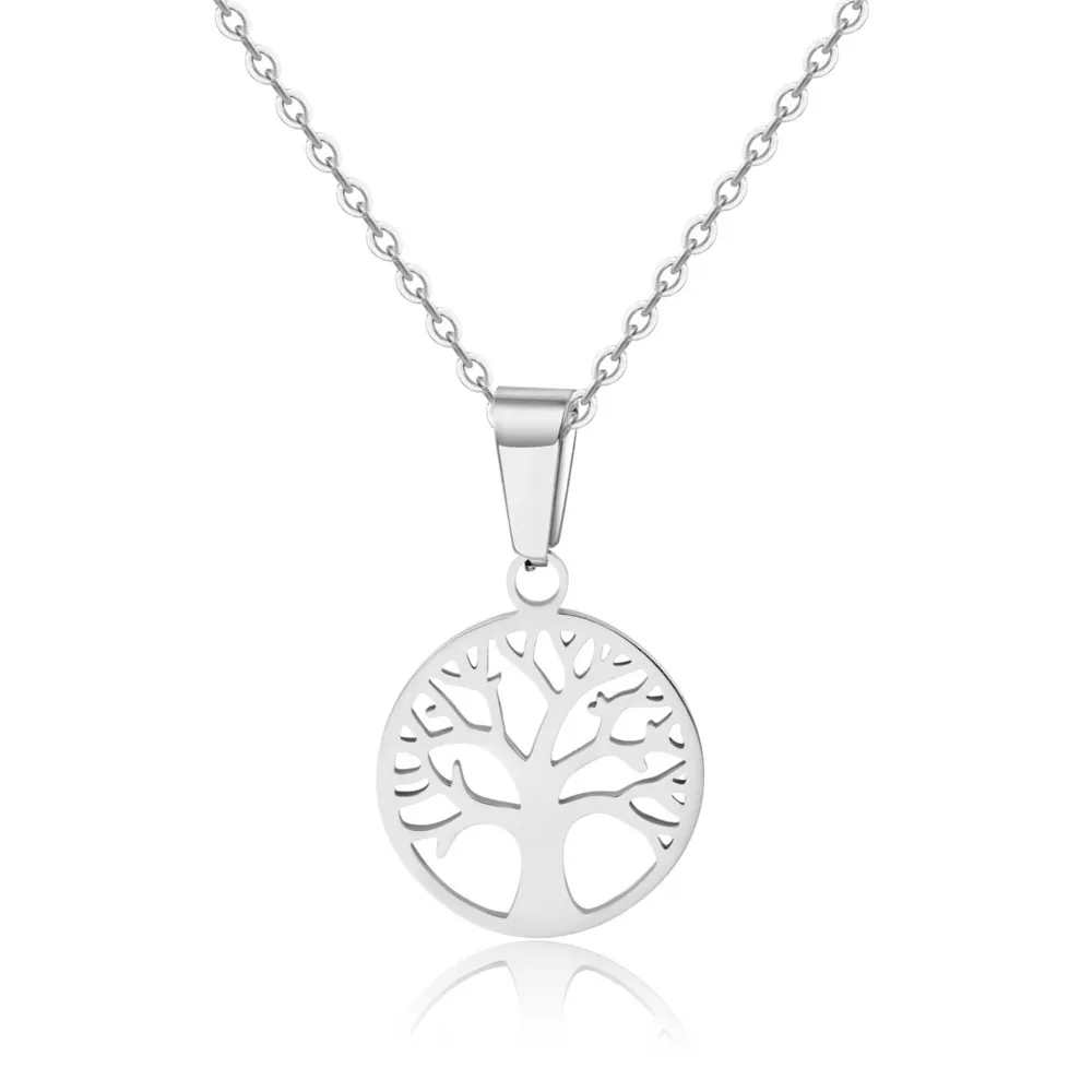 Hot sales Tree of Life Necklace Nature Spiritual Necklace Family Tree Necklace with box chain Mens Womens Jewelry
