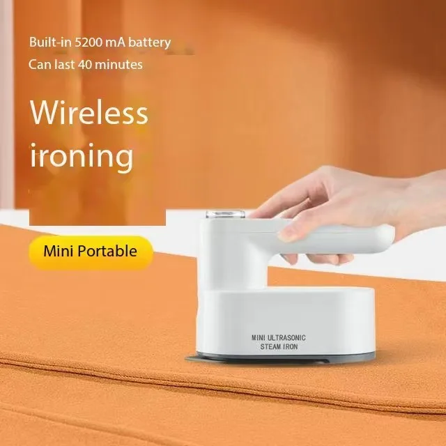 Portable home small dormitory travel iron/Mini wireless charging iron/dry and wet hand-held hanging iron