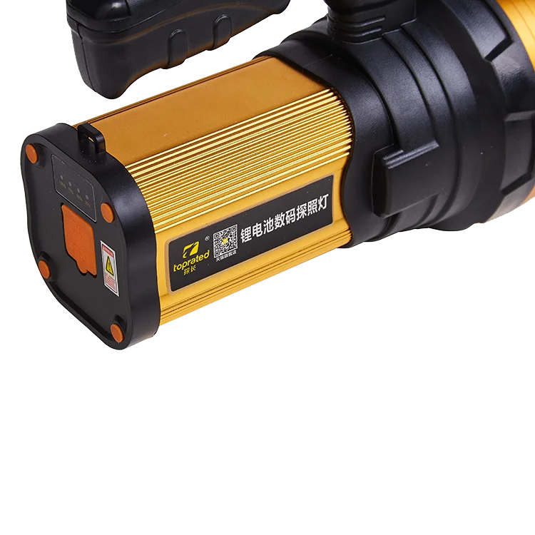 hand search light Powerful Flashlight Outdoor Lighting long Distance Hunting Waterproof Rechargeable LED searchlight Flashlight