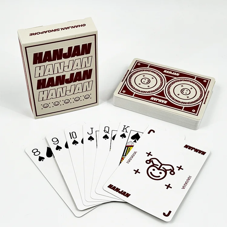 High Quality Custom Printed Playing Cards Sets Cheap Custom Design Game Black Poker Playing Card Decks With Your Barcode