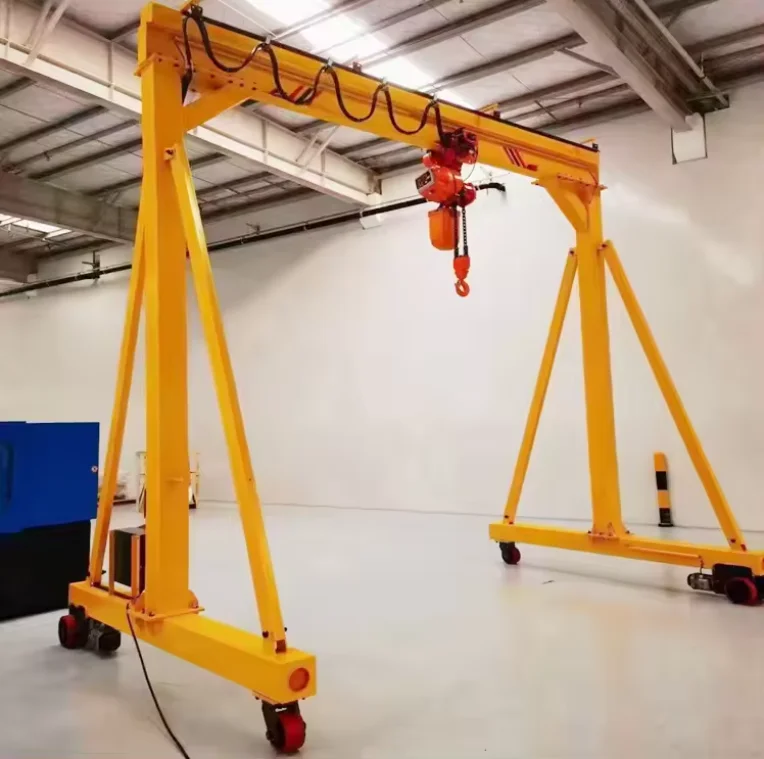 adjustable height indoor small gantry crane 5ton for sale