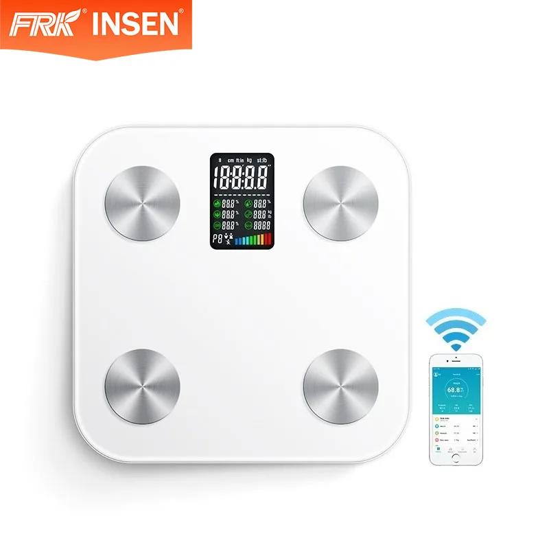 Customized Color Body Fat Scales Logo Digital Electronic Body Bathroom Analyzer Weighing Fat Scale
