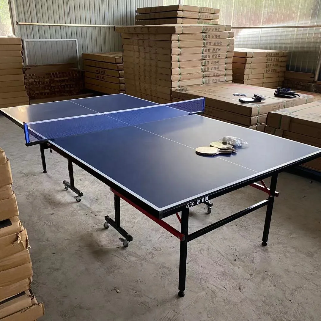 12mm top board MDF indoor foldable moving Table Tennis Table