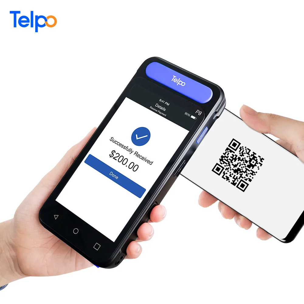 Telpo P8 Handheld NFC msr smart mobile magnetic stripe credit card reader smart POS terminal