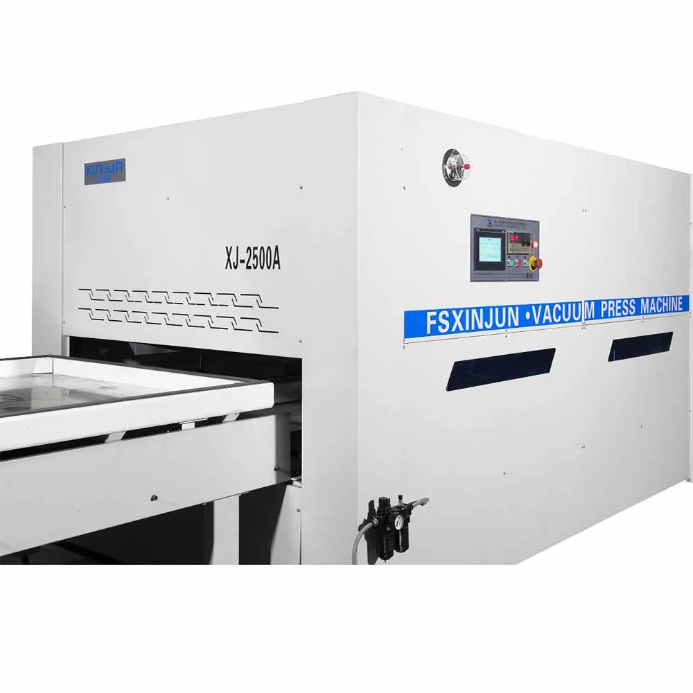 Wood funiture vacuum press membrane machine PVC film pasting machine
