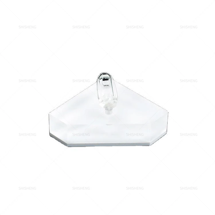 SHI SHENG High Quality White Triangle Clear Acrylic Ring Clips Display Holder for Jewelry Display Stand Photography Props