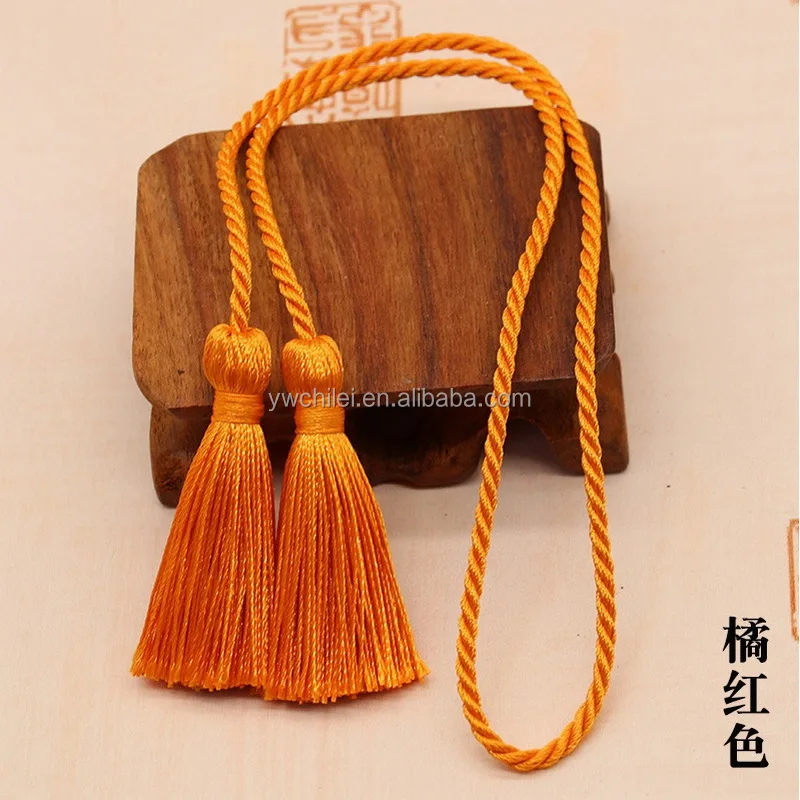 Curtain Tieback Rope Buckle Strap Tassels