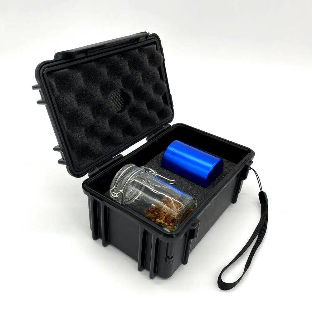 
Manufacturer Customize Logo Hard Plastic Weed Stash Box for grinder 