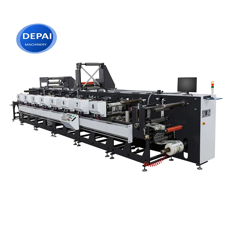 Petal type digital self-adhesive label cutting flexographic printing machine with good price