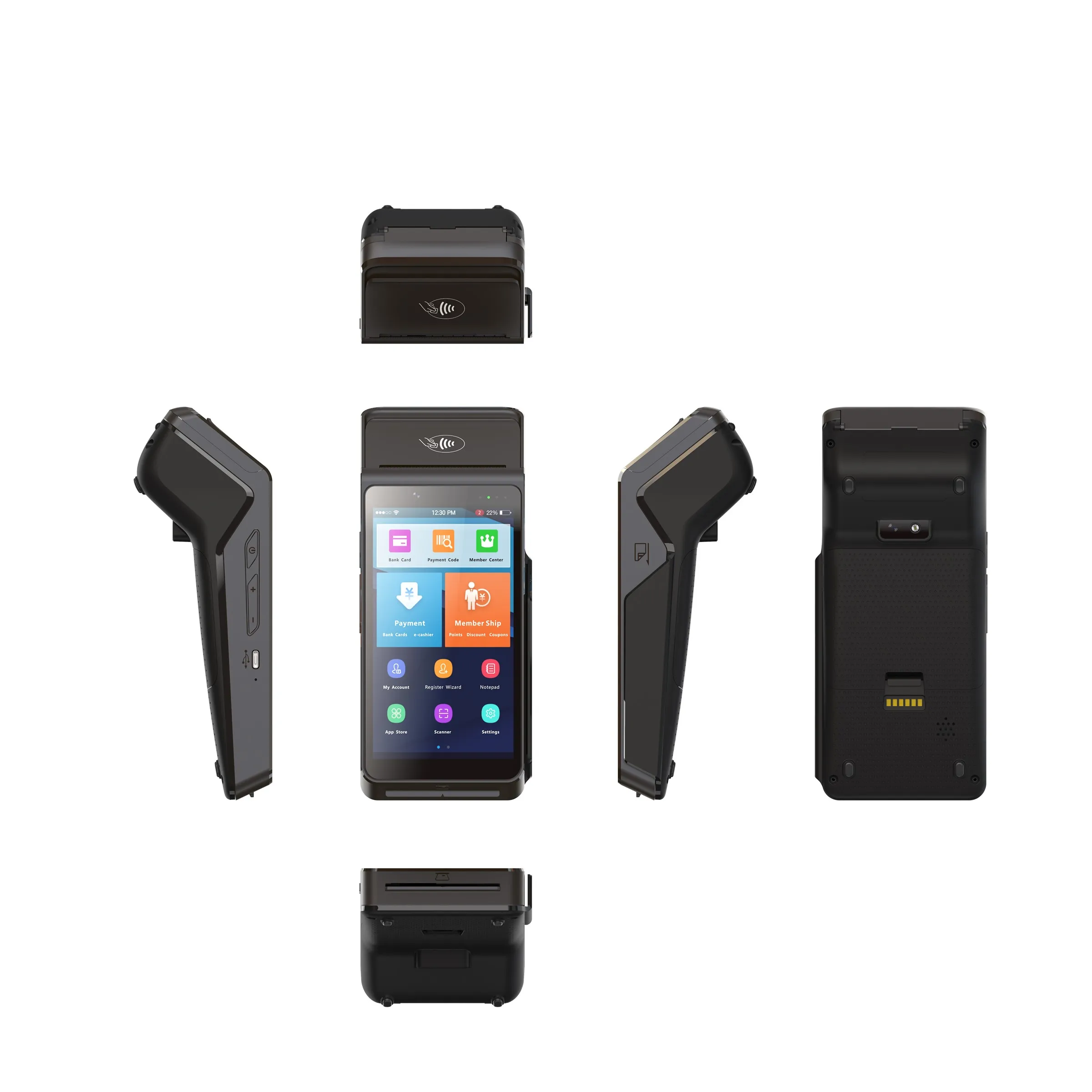 5 дюймовый многофункциональный аппарат nfc android pos-терминал 3g 4g беспроводной Wi-Fi