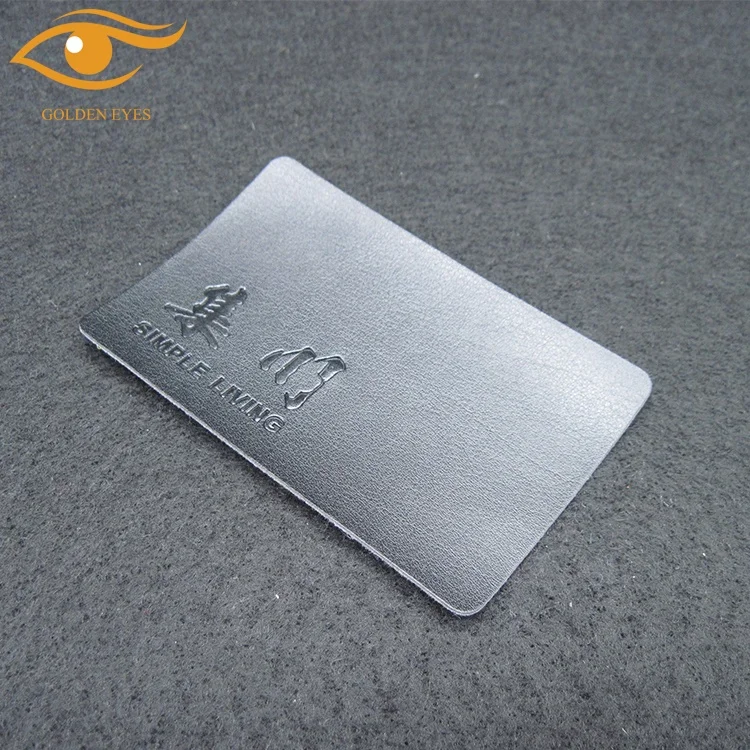 Custom Embossed Leather Patch Leather Jean Patch Wholesale Real Leather Label