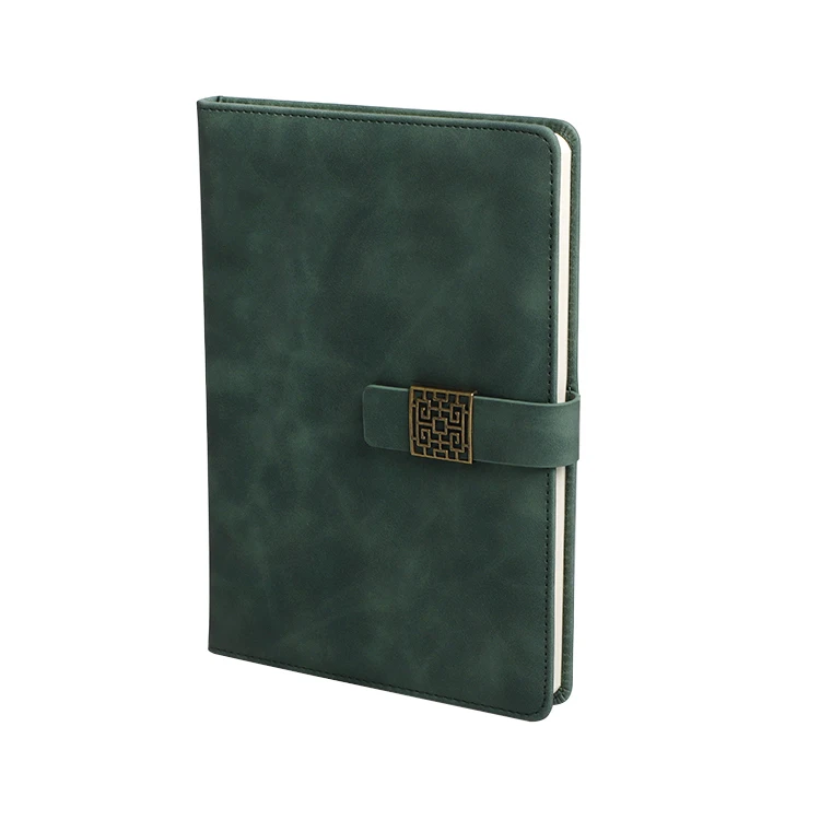 Logo Customized PU Leather Diary Note Book Custom Hardback Paper Journal Notebook