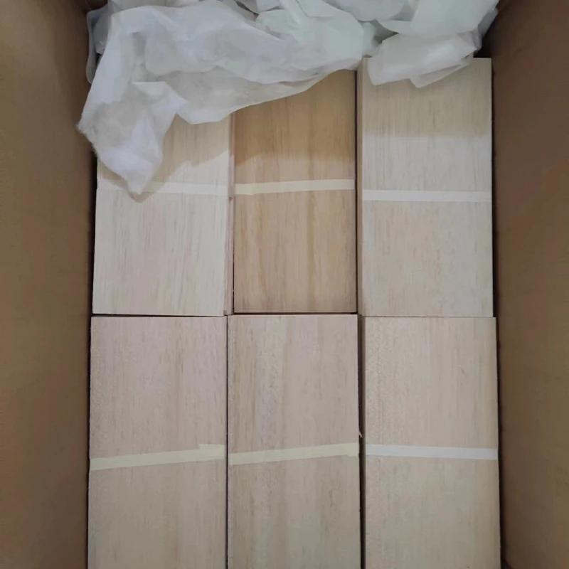 Top quality Solid Wood Timber log Boards Price paulownia balsa wood blocks