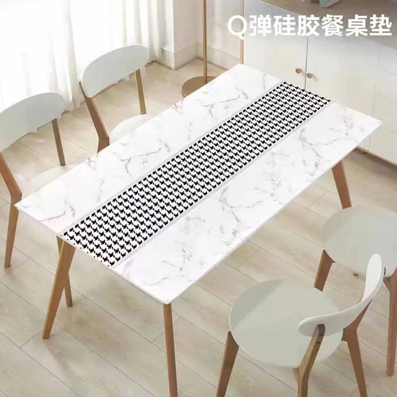 High quality Clear PVC Sheet 1mm Printed Tablecloth Roll Plastic transparent print PVC tablecloth