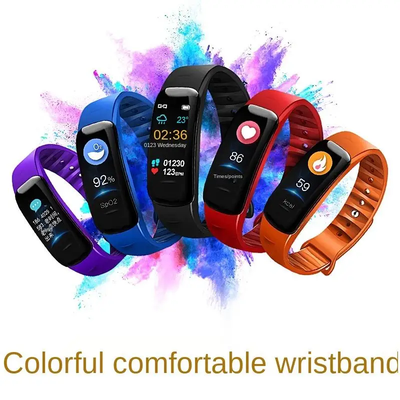 Multifunction Heart rate detection wristband bp monitor bracket sports smart watch