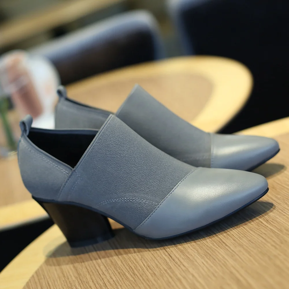 B13518A high quality women winter leather high heel boots shoes