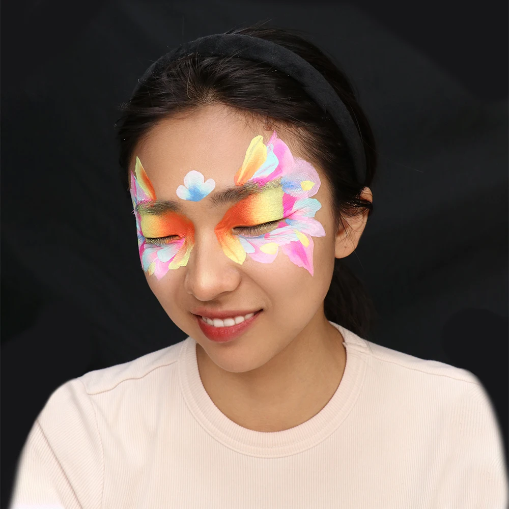 GP Professional Face Paint Kit with Split Cakes Water Based Face Painting Colors for Kids and Adults  Rainbow Face Paint Palette