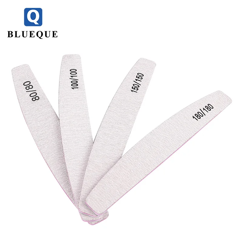 Professional Nail Files Double Sided Emery Board(100/180 Grit) Nail Styling Tools for Home and Salon Use