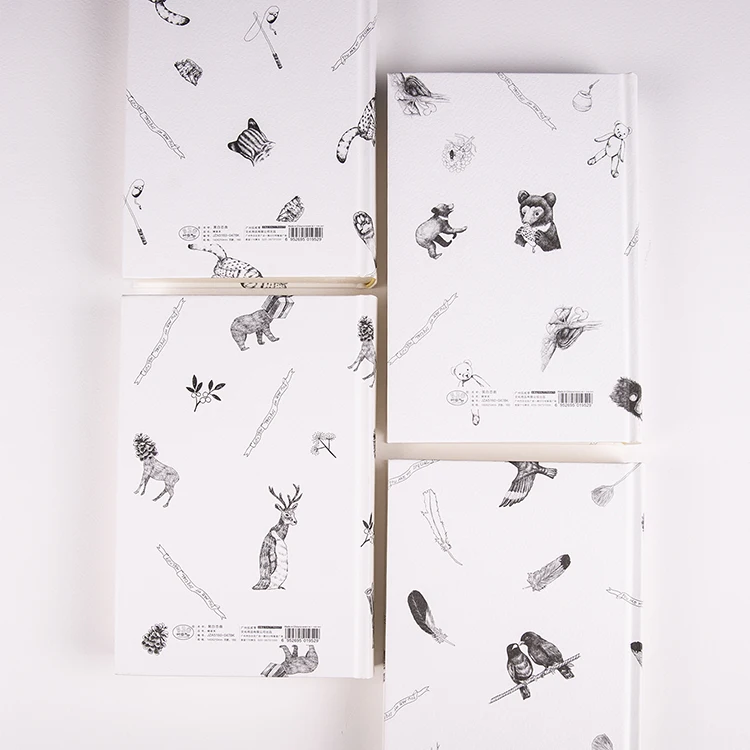 Custom Printing Black Kraft Hardcover Watercolor Sketchbook Color Pencil A5 Strathmore Sketchbook For Drawing