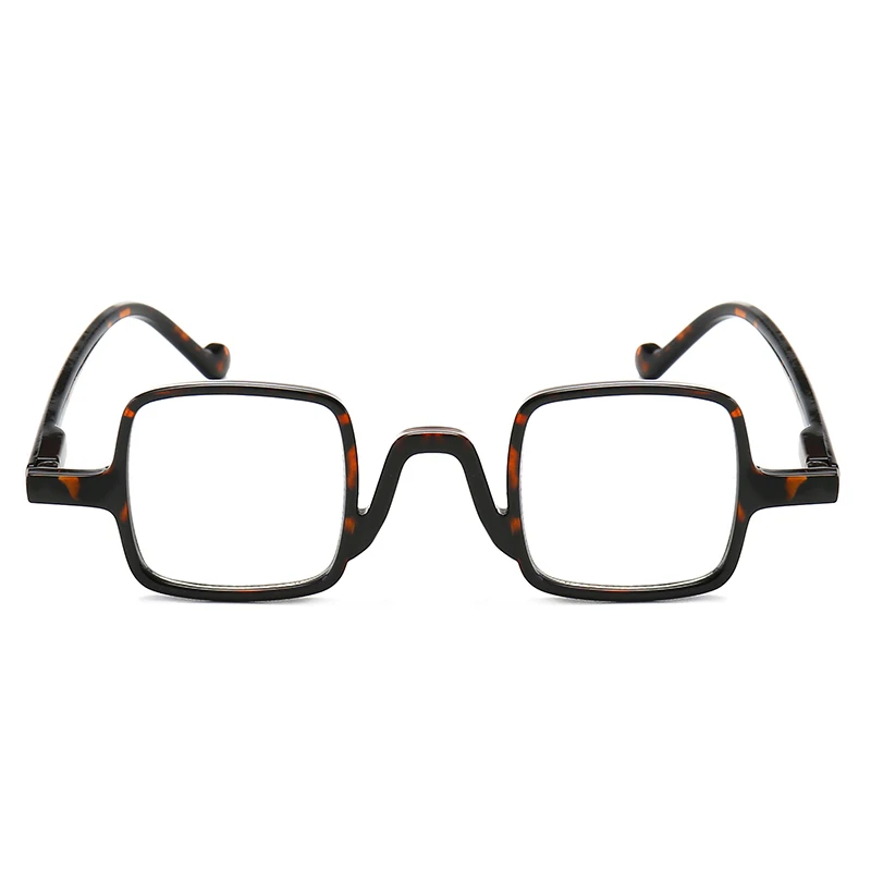Vintage Square Plastic Frame Spring Hinges Blue Light Blocking Reading Glasses