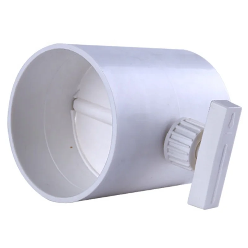 ABS Plastic Fresh Air Valve Regulating Valve Check Valve Pipe Ventilation Part Manual Duct Air Damper