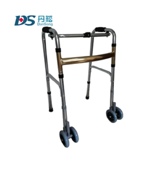 Rehabilitation Therapy Equipment Aluminum Stainless Steel Lightweight Walking Aid Rollator Walker Frame